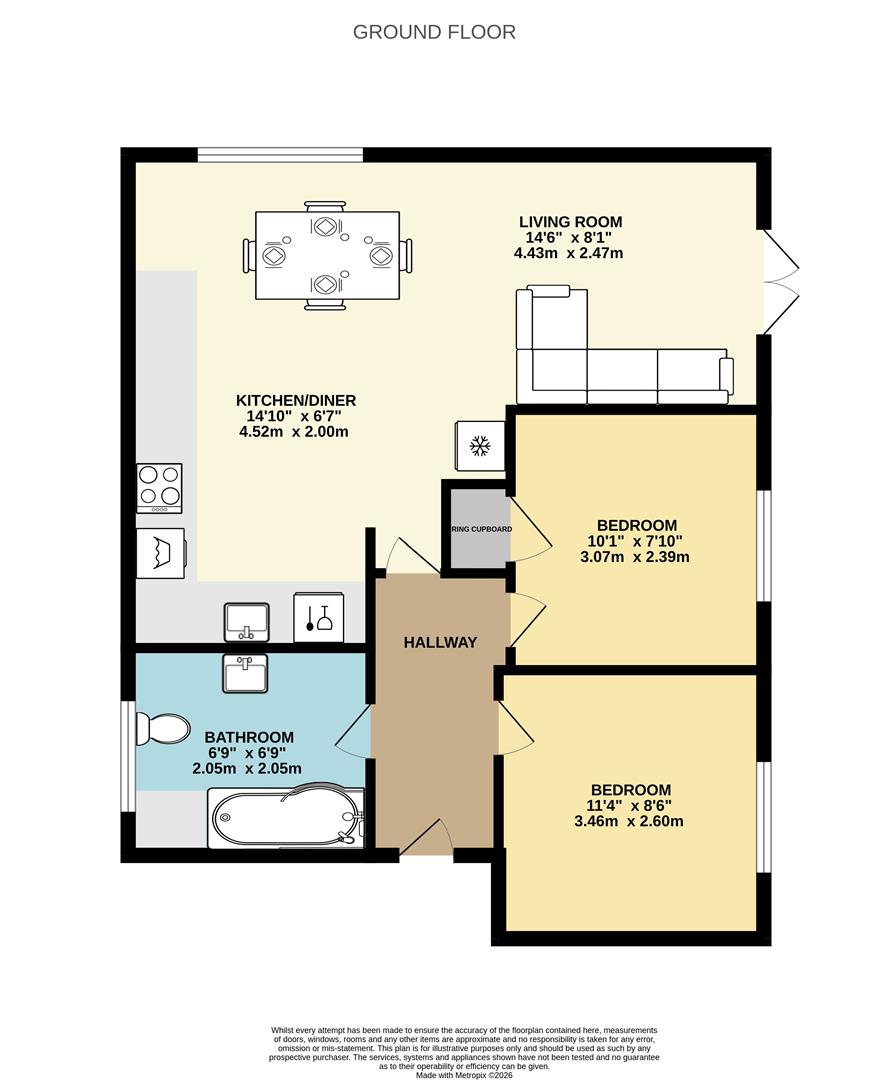 4, Victory Court, Nelson Way, North Walsham floorplan