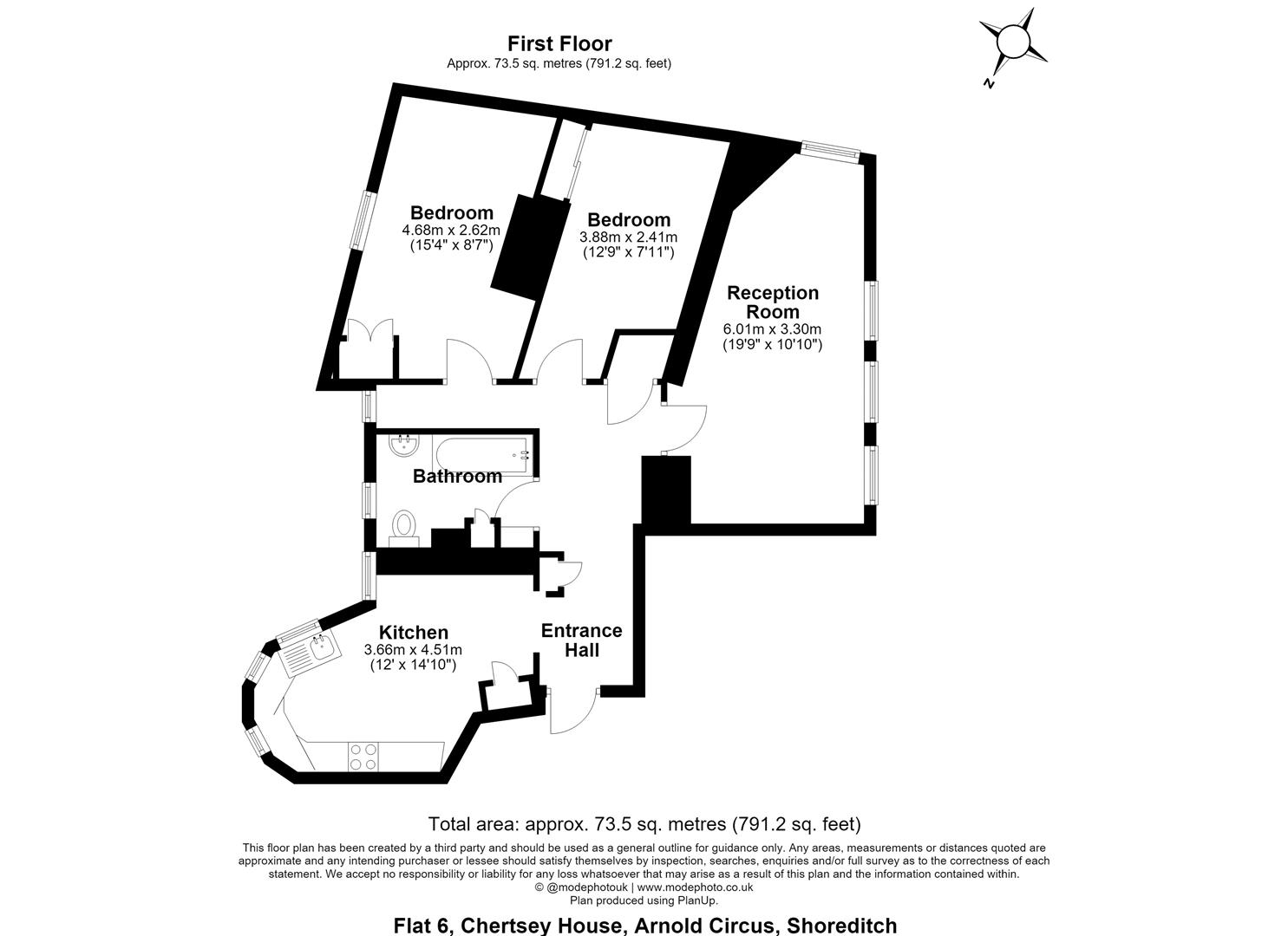 Arnold Circus, Shoreditch floorplan