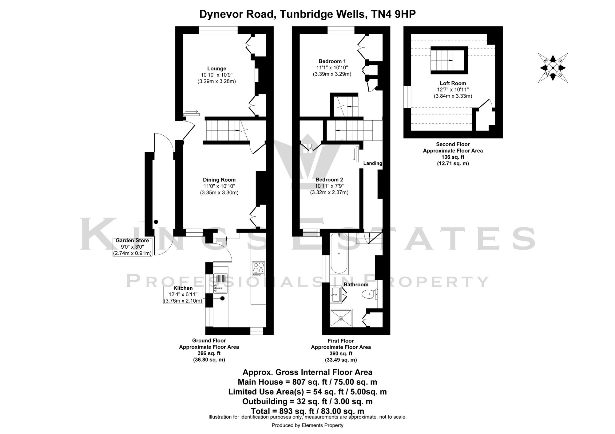 41 Dynevor Road, Tunbridge Wells floorplan