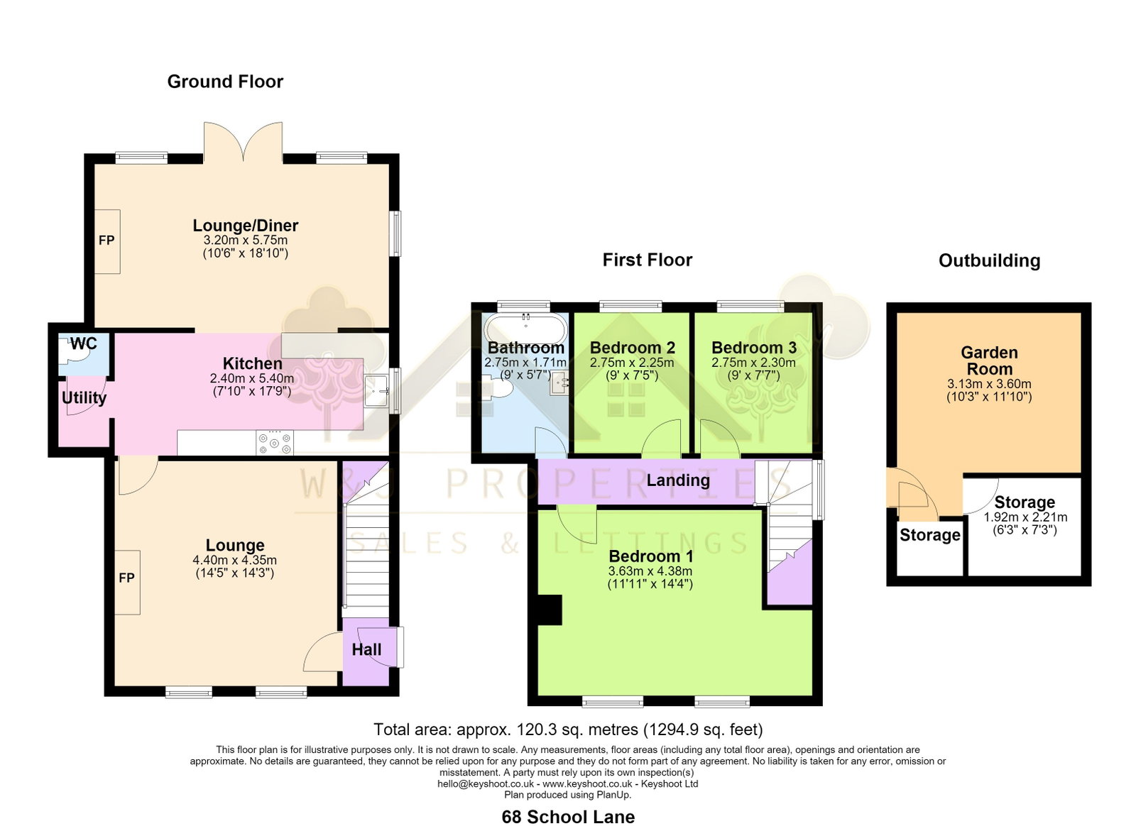 68, School Lane, Blackburn floorplan
