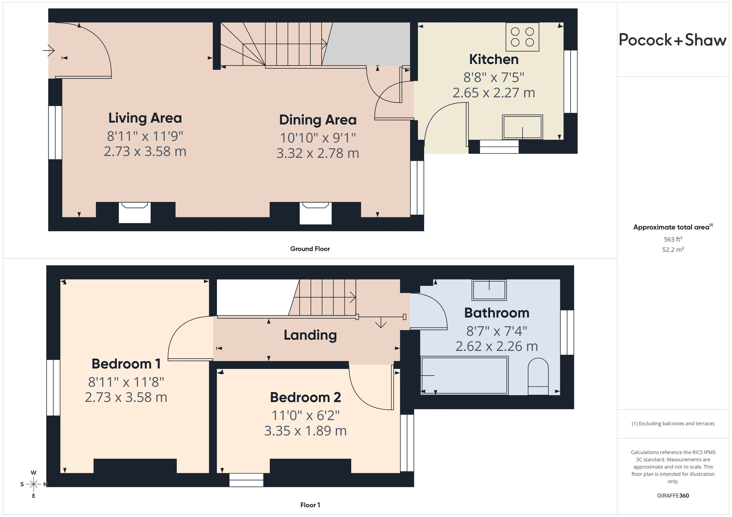 17 North Cottages, Cambridge floorplan