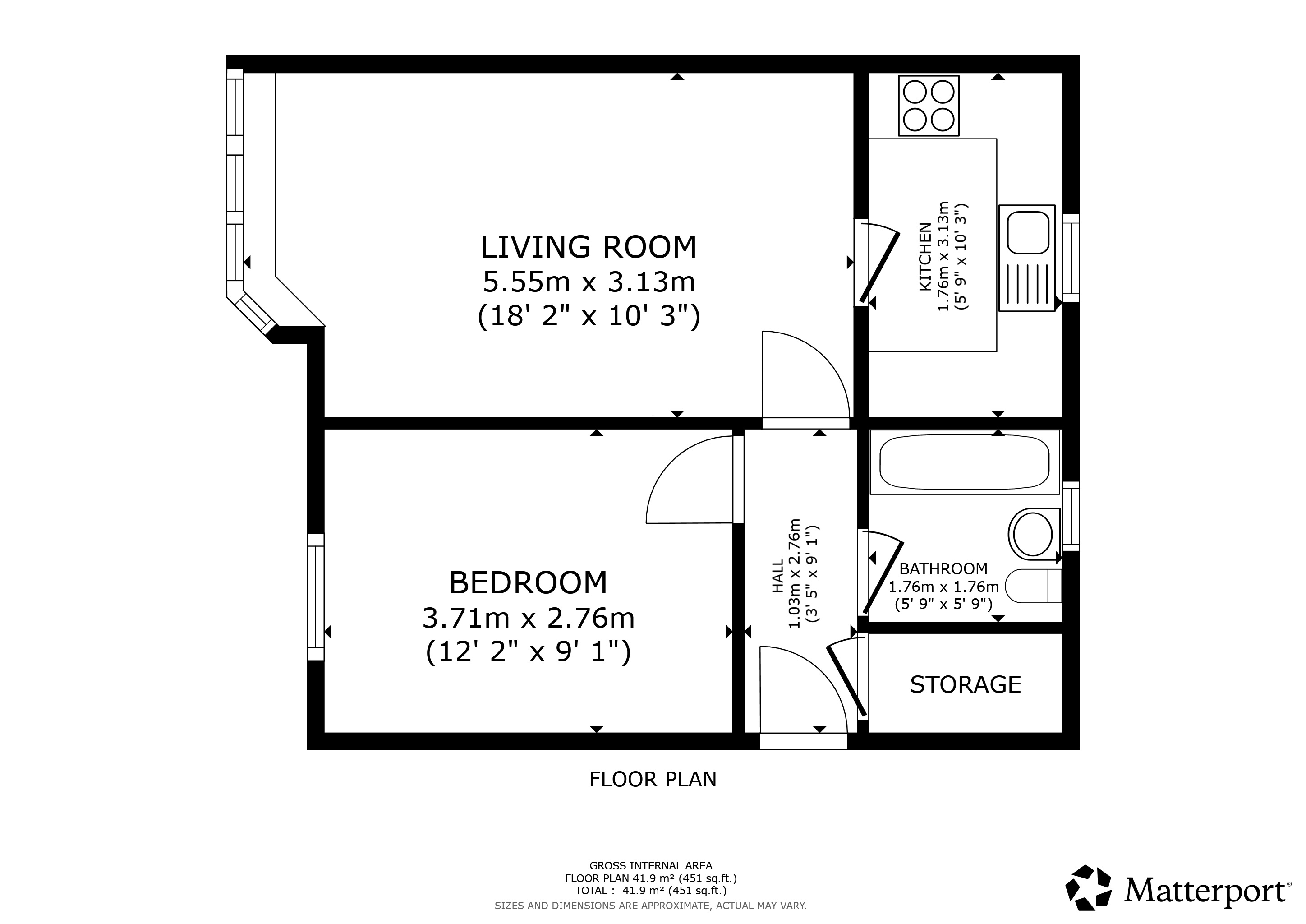 Dumbarton Road, Flat 0/1, Whiteinch floorplan