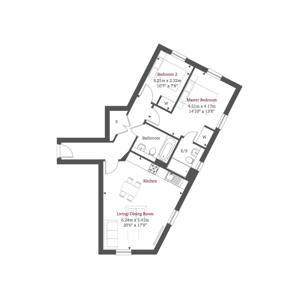 2 Bedrooms Flat to rent in Bridge Street, Walton-On-Thames KT12
