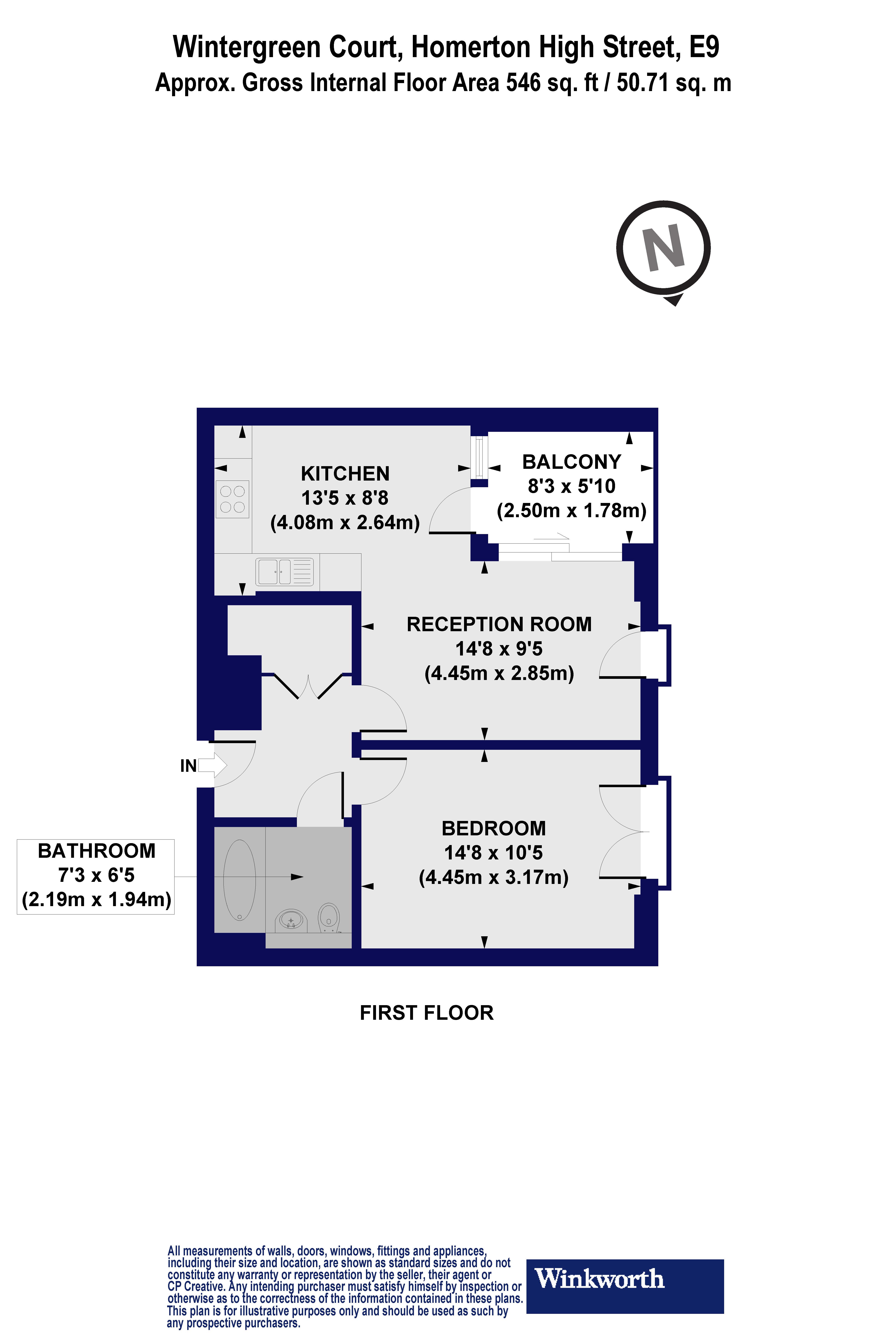 10 Wintergreen Court,, Homerton High Street, London floorplan