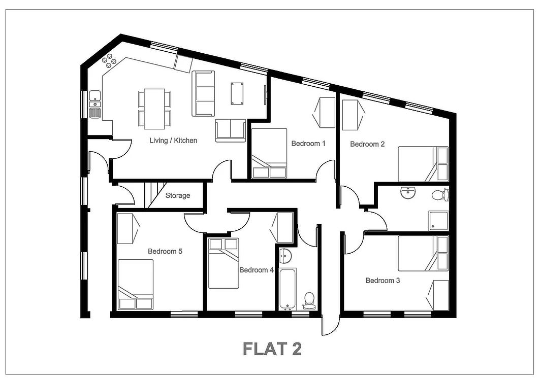 Flat 2, Old Nottingham Arms, Flat 2, Old Nottingham Arms, 7 Dulwich Road, Radford, Nottingham, NG7 3DN, Nottingham floorplan