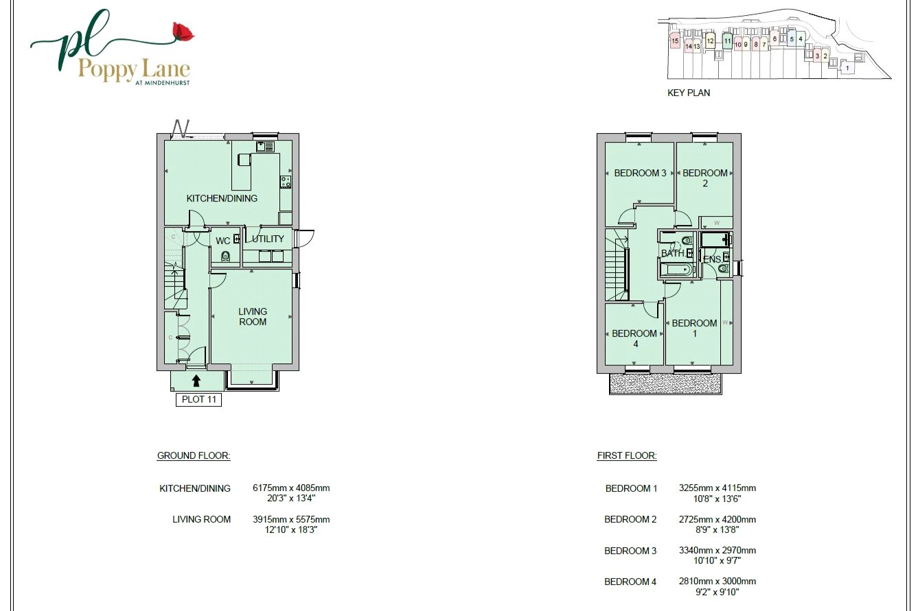 Plot 11 Poppy Lane,, Minorca Road, Camberley floorplan