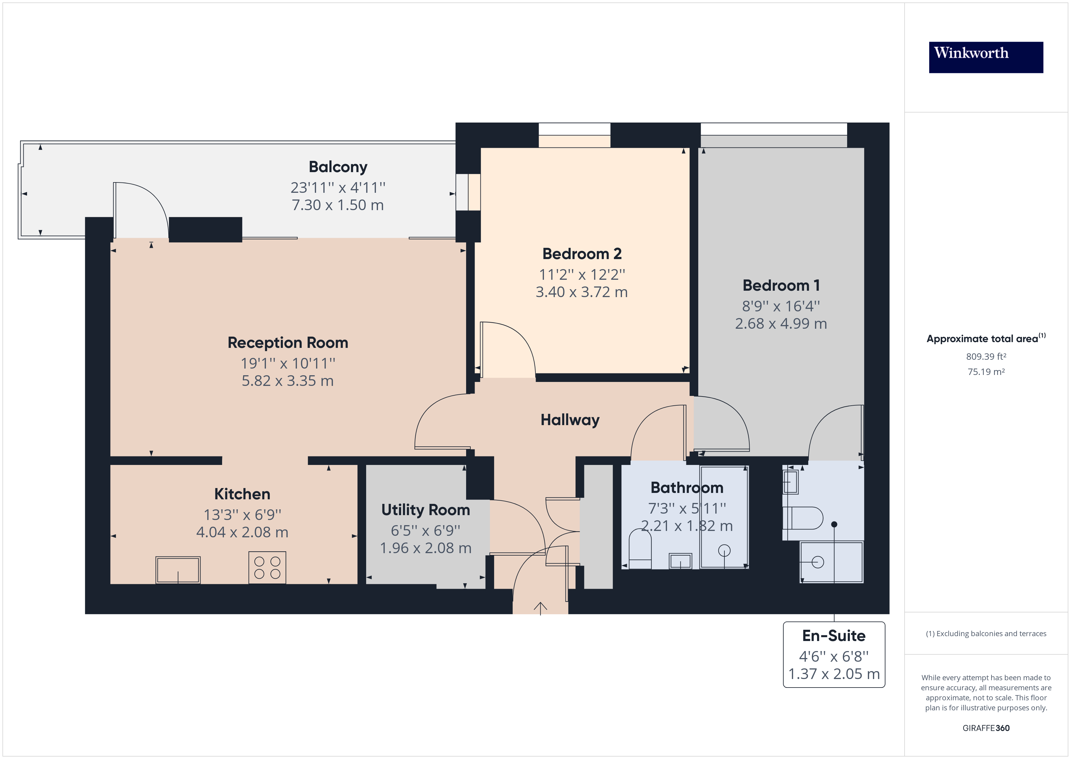 Flat 14,, Palm Court, Kingsbury floorplan