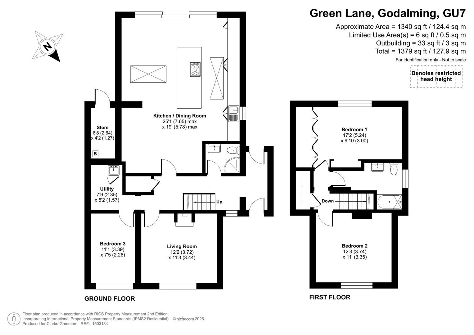 15, Green Lane, Godalming floorplan