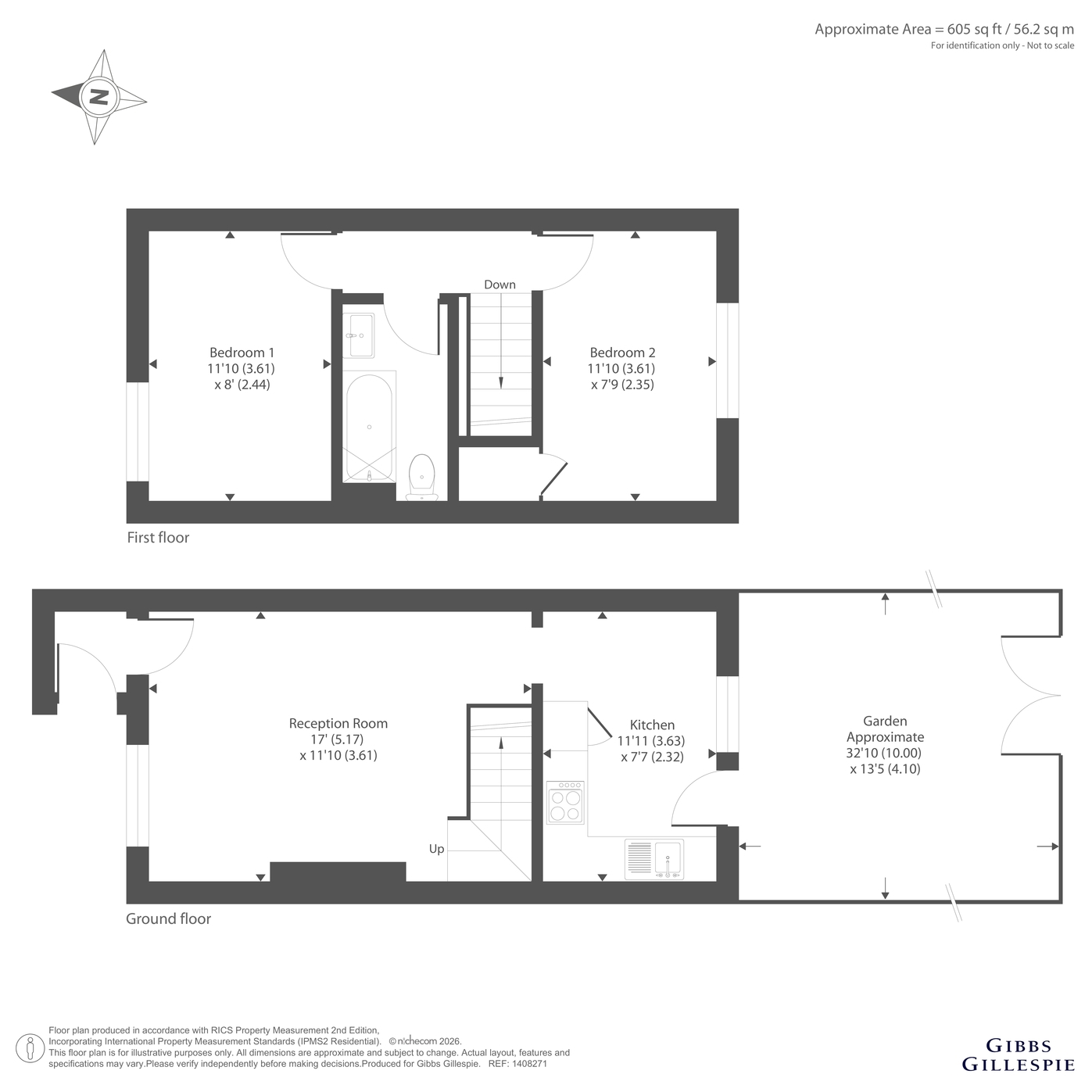 22, Sedley Grove, Middlesex floorplan