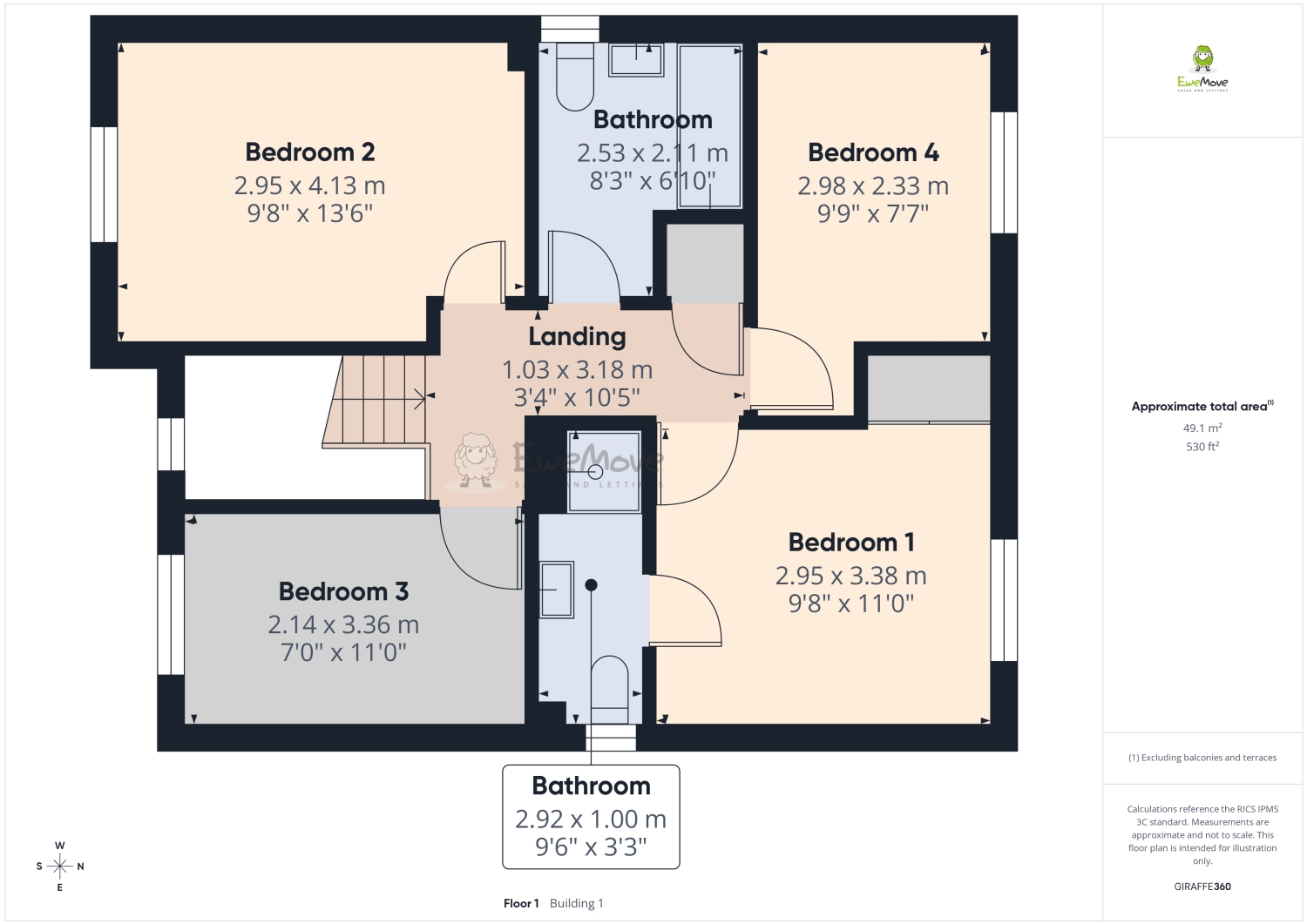 21, Beech Grove, South Molton floorplan