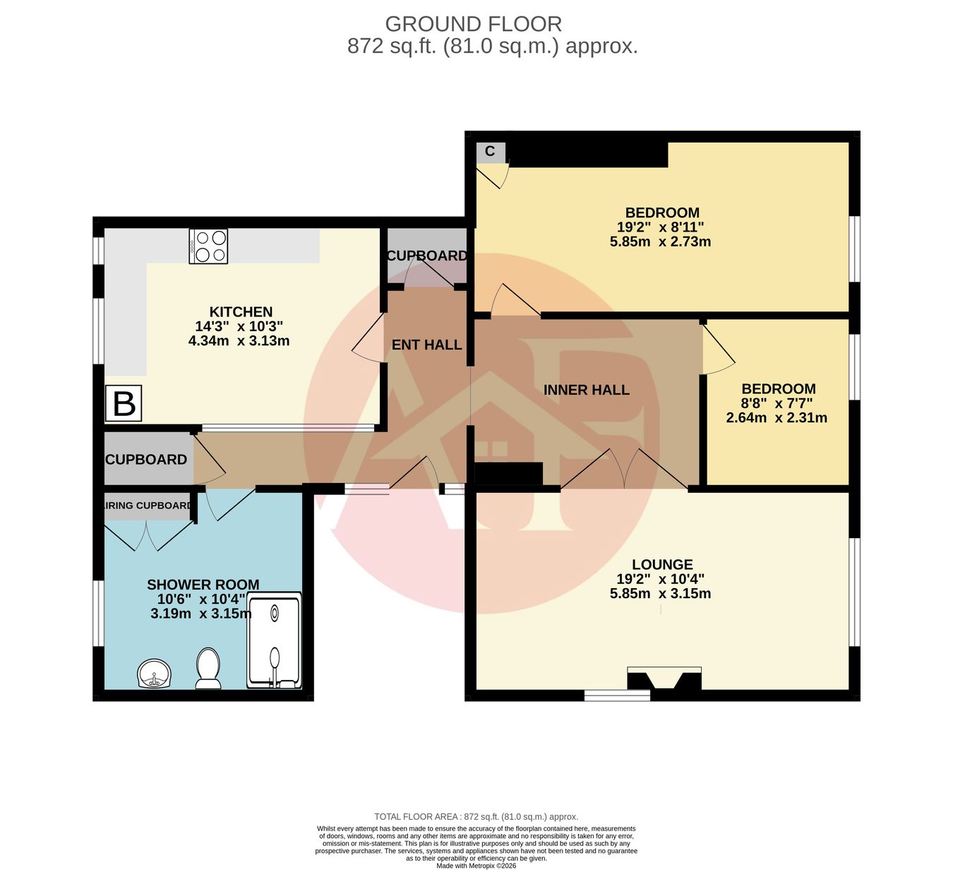 98a, Berrow Road, Burnham-on-Sea floorplan