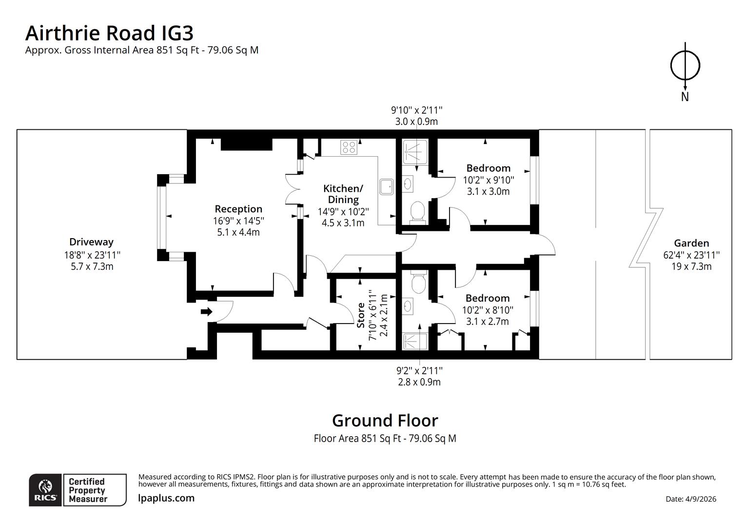 68, Airthrie Road, Ilford floorplan
