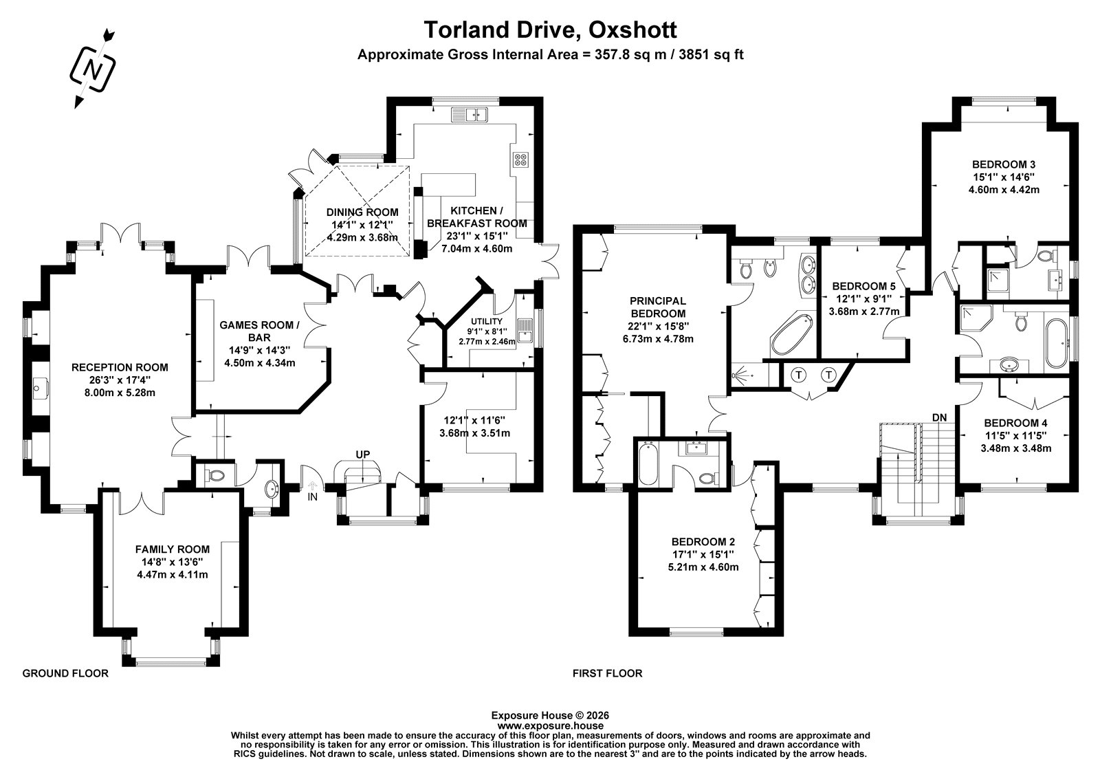 11, Torland Drive, Leatherhead floorplan