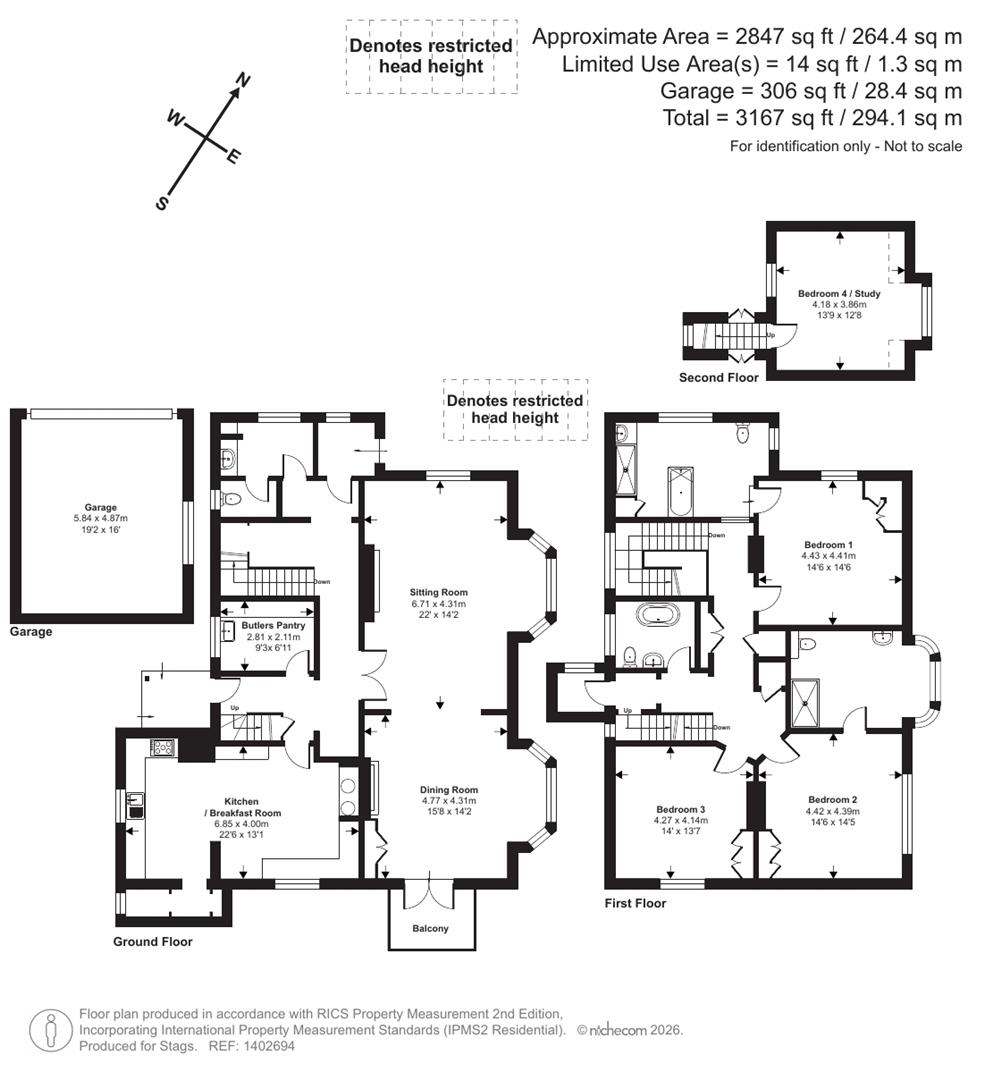 Little Mead, Jury Road, Dulverton floorplan