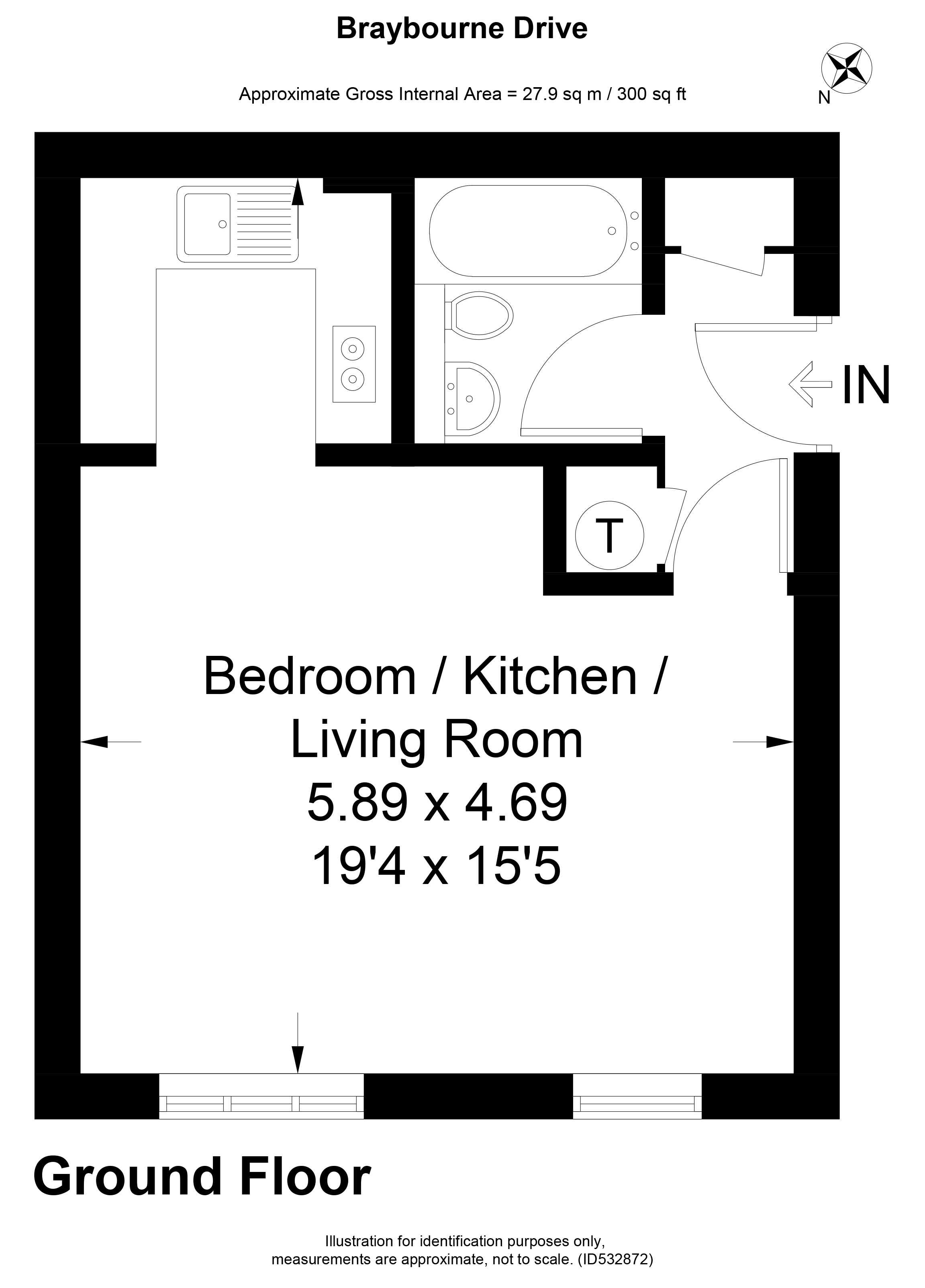 0 Bedrooms Studio to rent in Braybourne Drive, Isleworth TW7