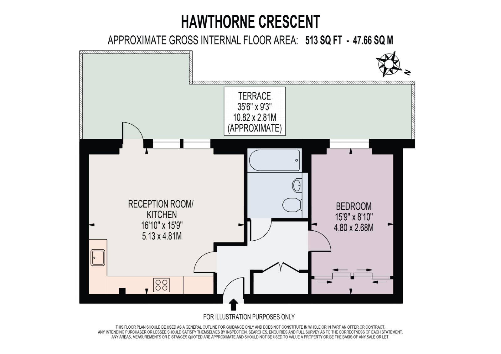 Flat 405, 20, Hawthorne Crescent, London floorplan