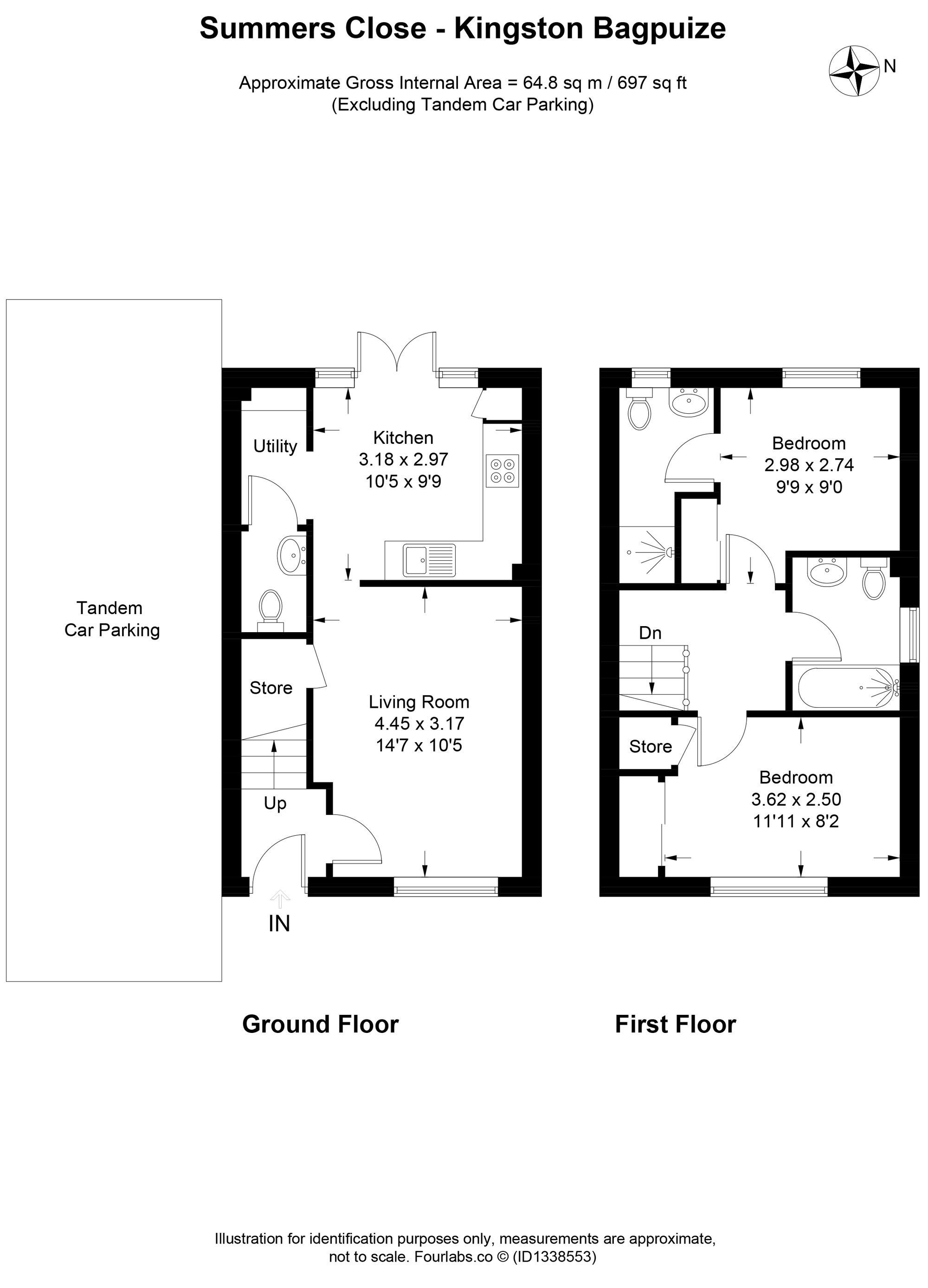 1 Summers Close, Abingdon floorplan