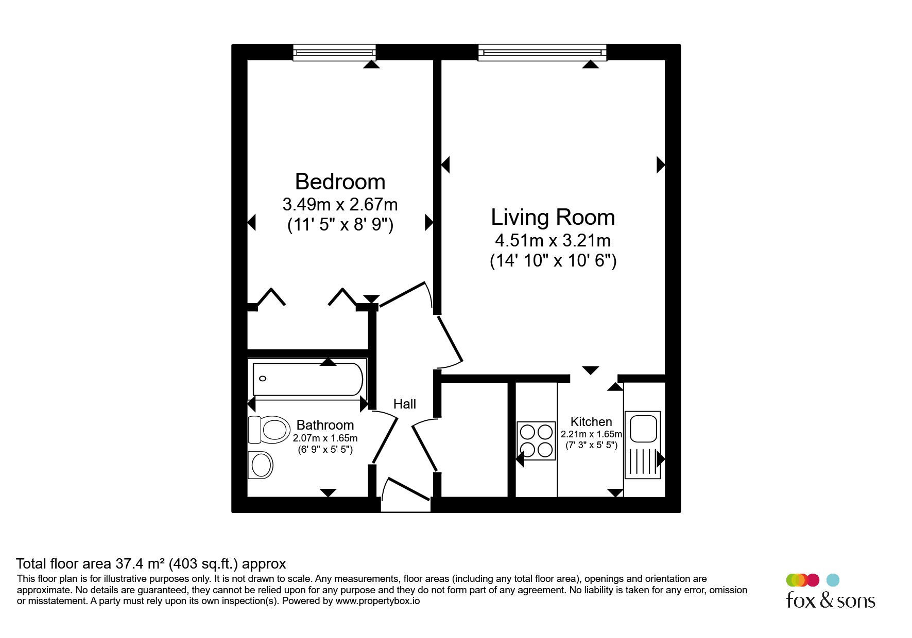 Flat 59, Homecroft House, Sylvan Way, Bognor Regis floorplan
