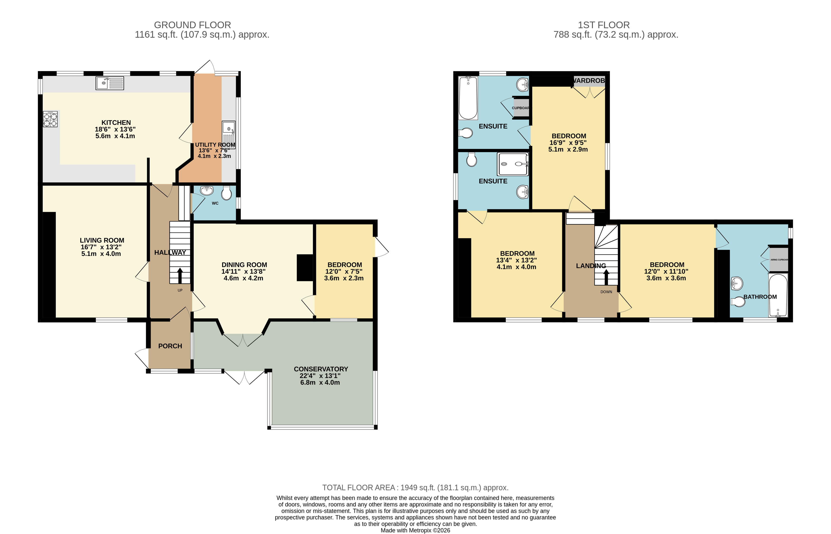 Budds House, 5, Rosemary Lane, Somerset floorplan
