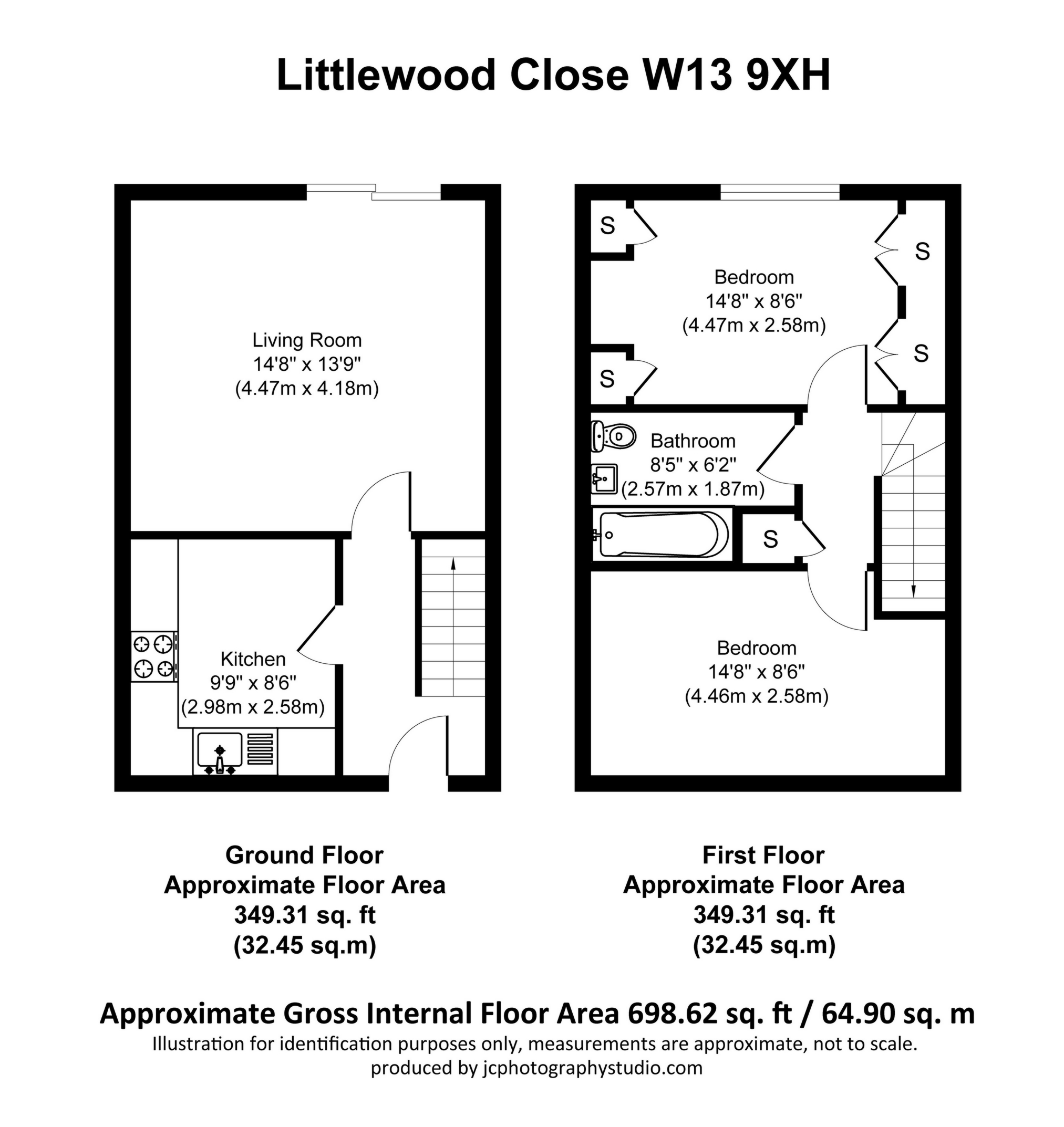 13, Littlewood Close, London floorplan