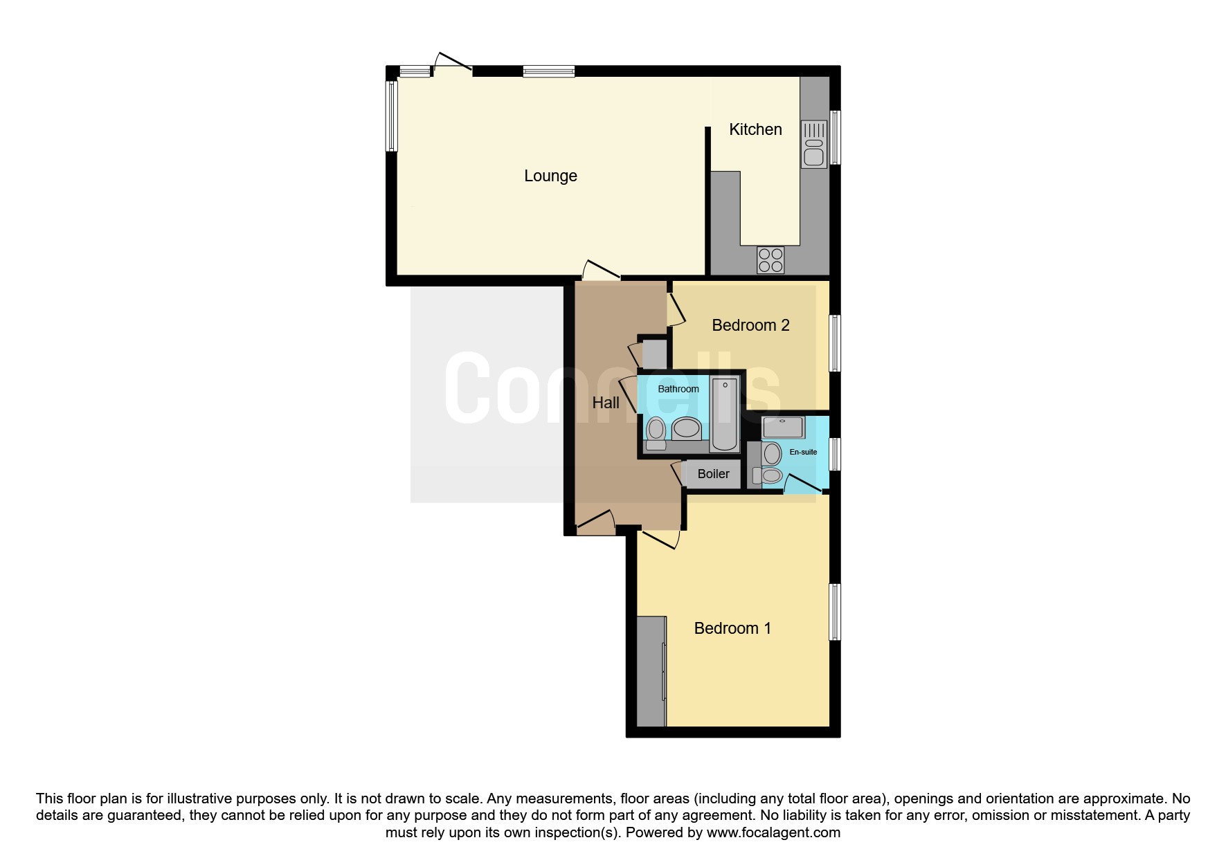 14, Kingfisher Close, Warwick floorplan