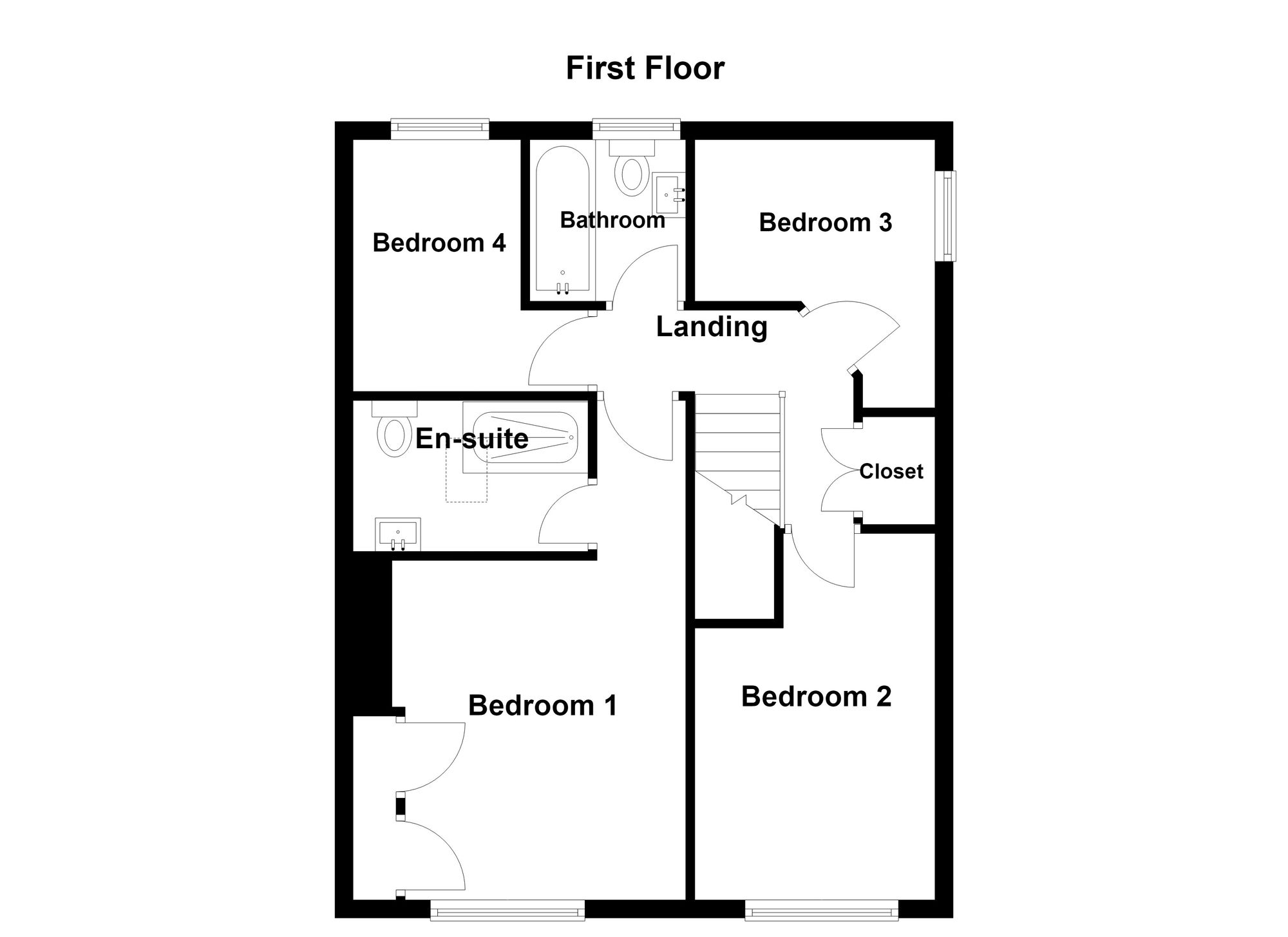 Lyon Grove, Manchester floorplan
