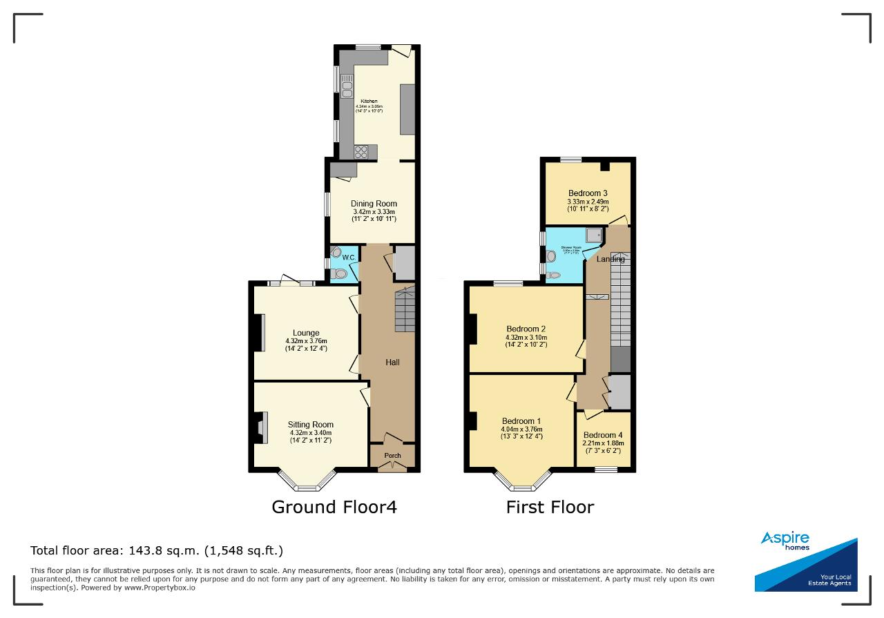 134, Lynn Road, Wisbech floorplan