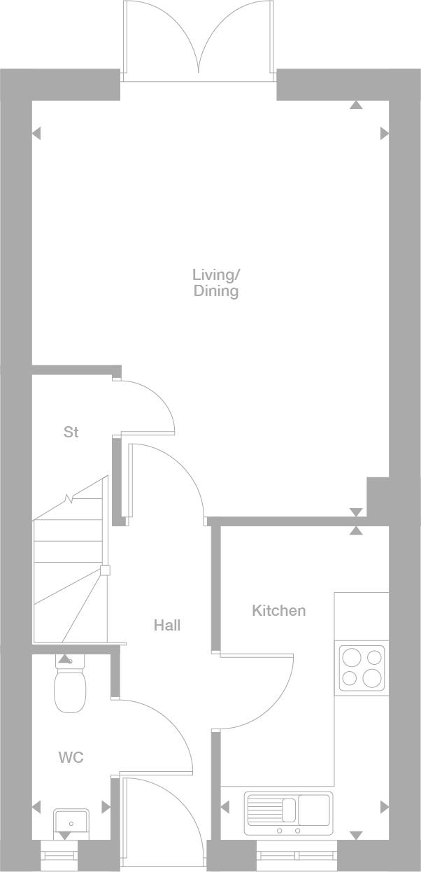 173, Morgan Mews, Lichfield, Streethay floorplan