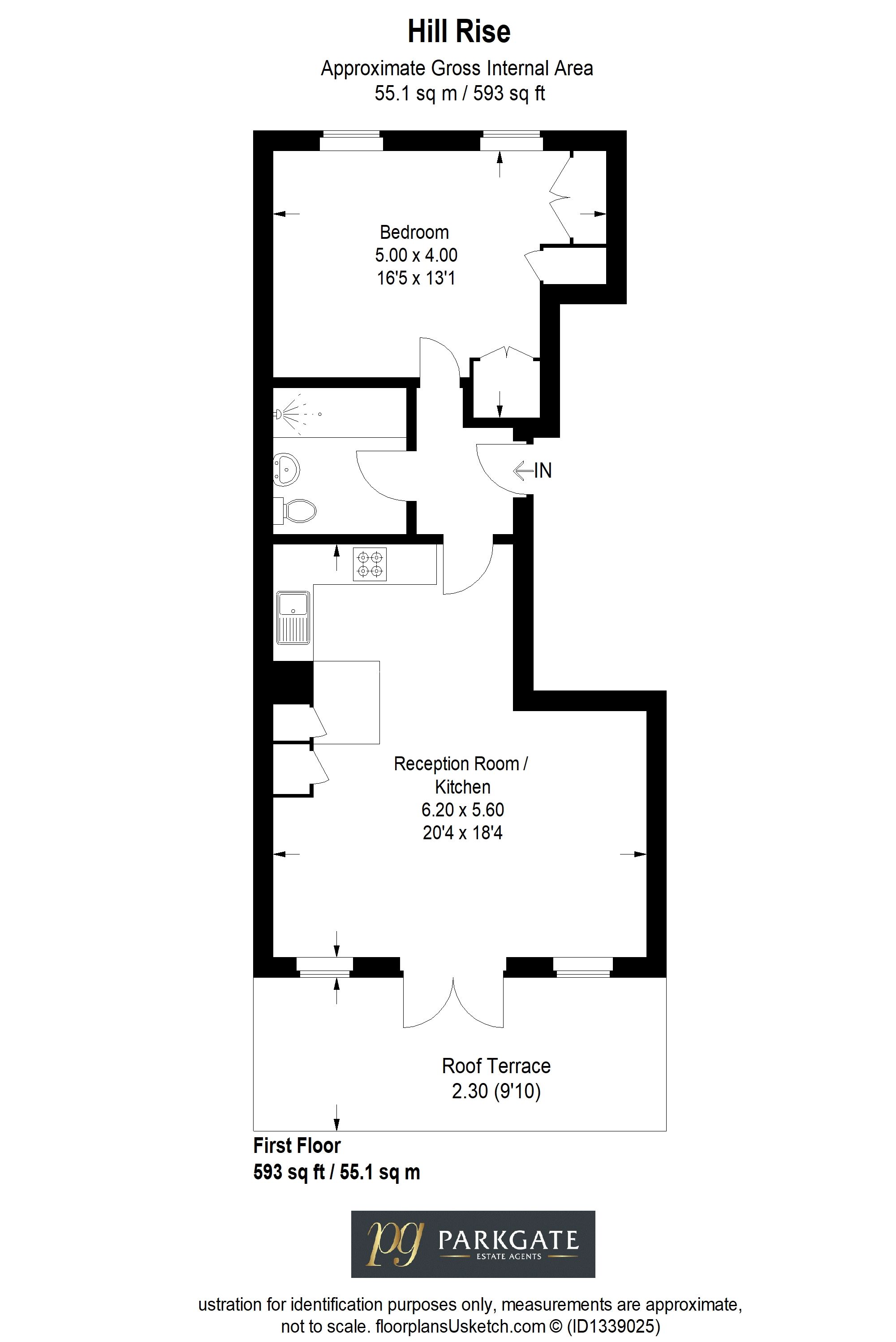 7b Hill Rise, Richmond floorplan