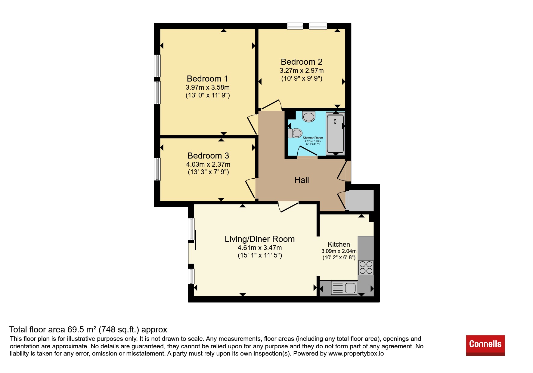 Flat 8, Rathlin, Palermo Road, Torquay floorplan