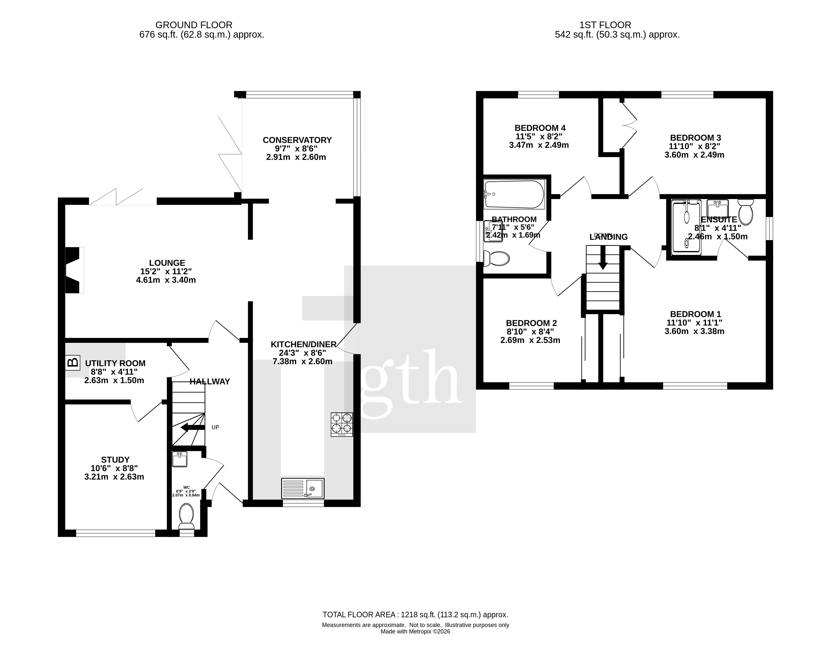 14, Higher Westlake Road, Barnstaple floorplan