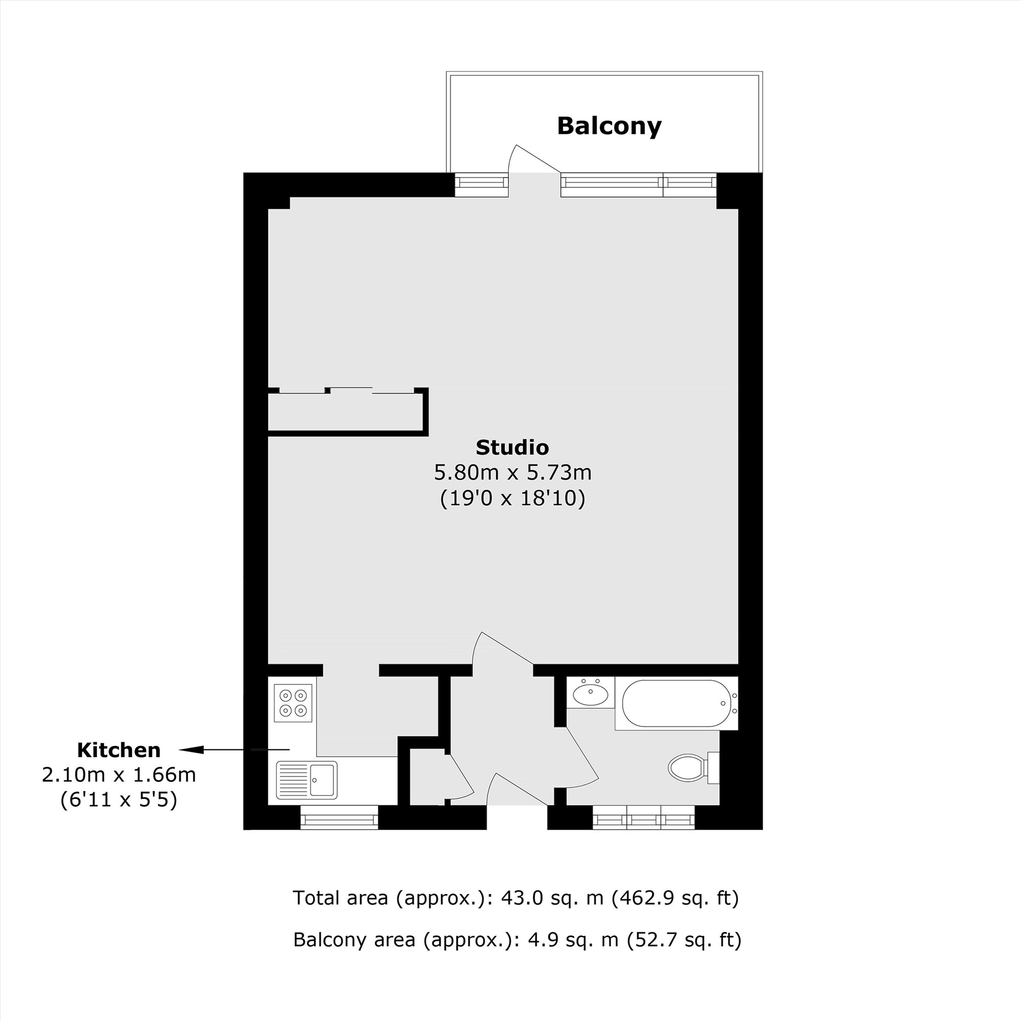 66 Lichfield Court, Sheen Road, Richmond floorplan