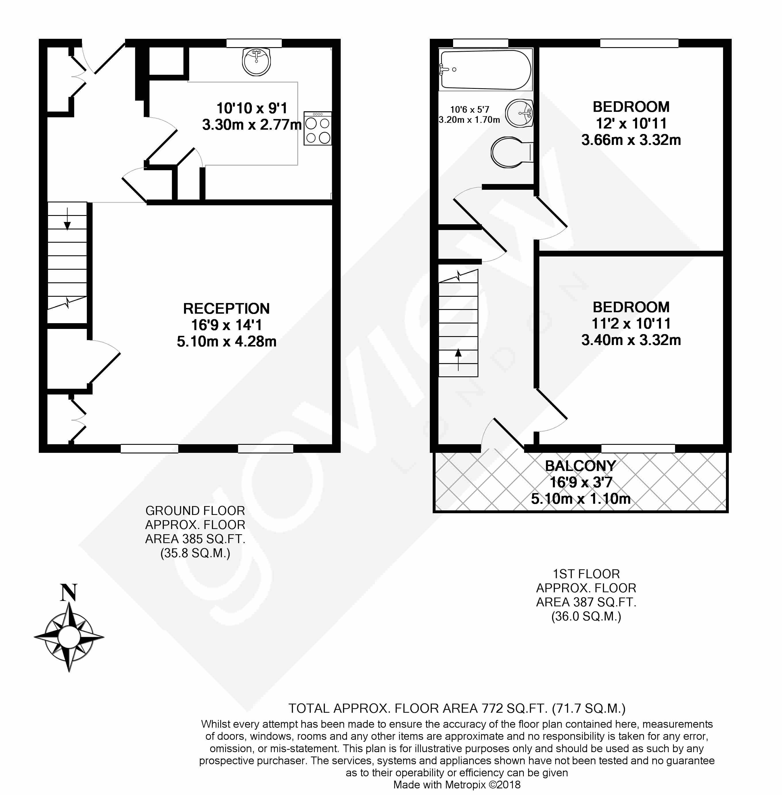 2 Bedrooms Flat for sale in Clayponds Gardens, London W5