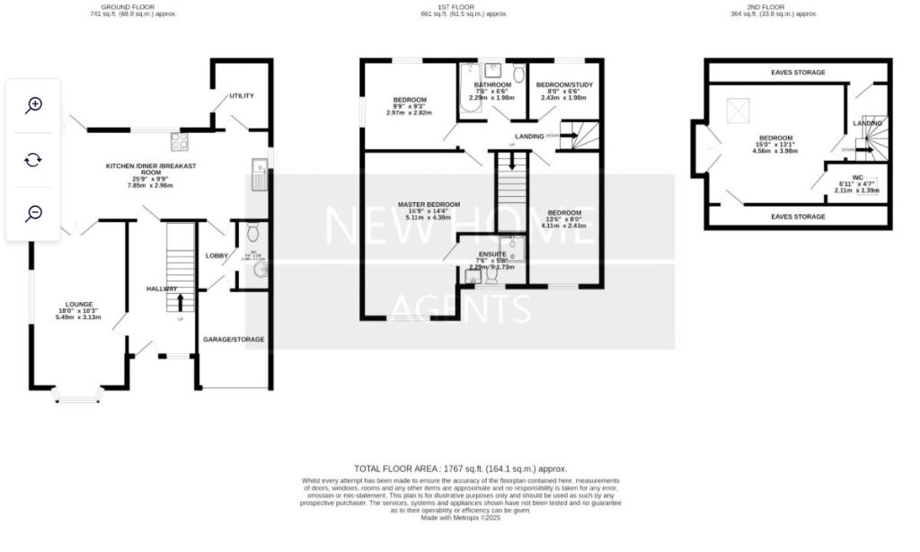 64, Derwent Road, Whitby floorplan