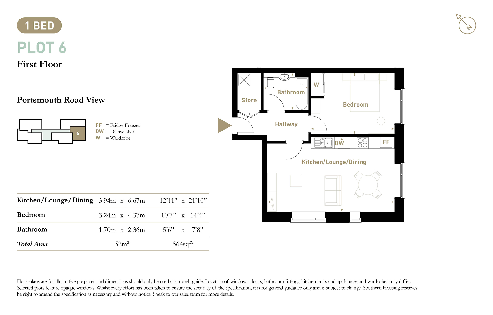 6, Portsmouth Road, Esher floorplan