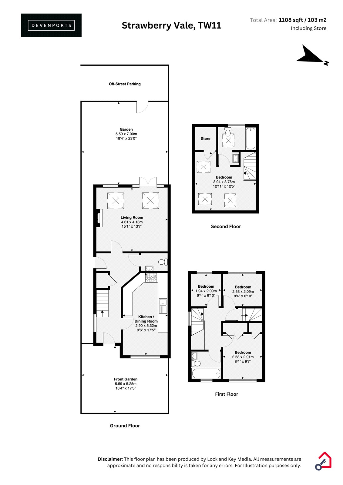 36a, Strawberry Vale, Twickenham floorplan