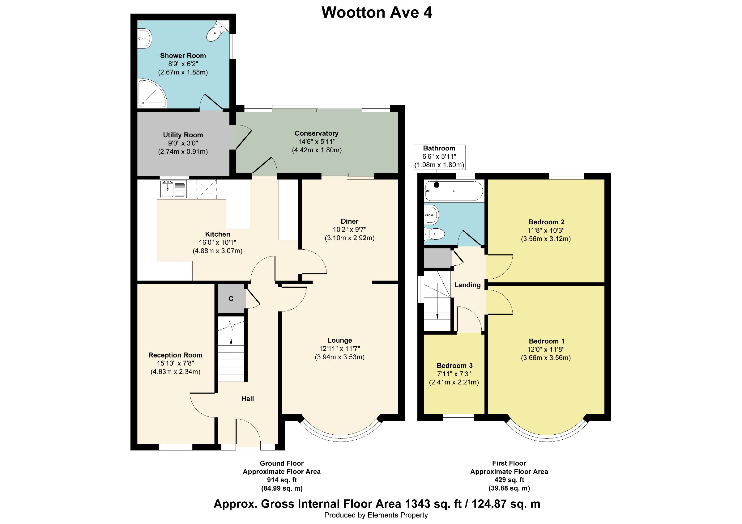 4 Wootton Avenue, Wolverhampton floorplan