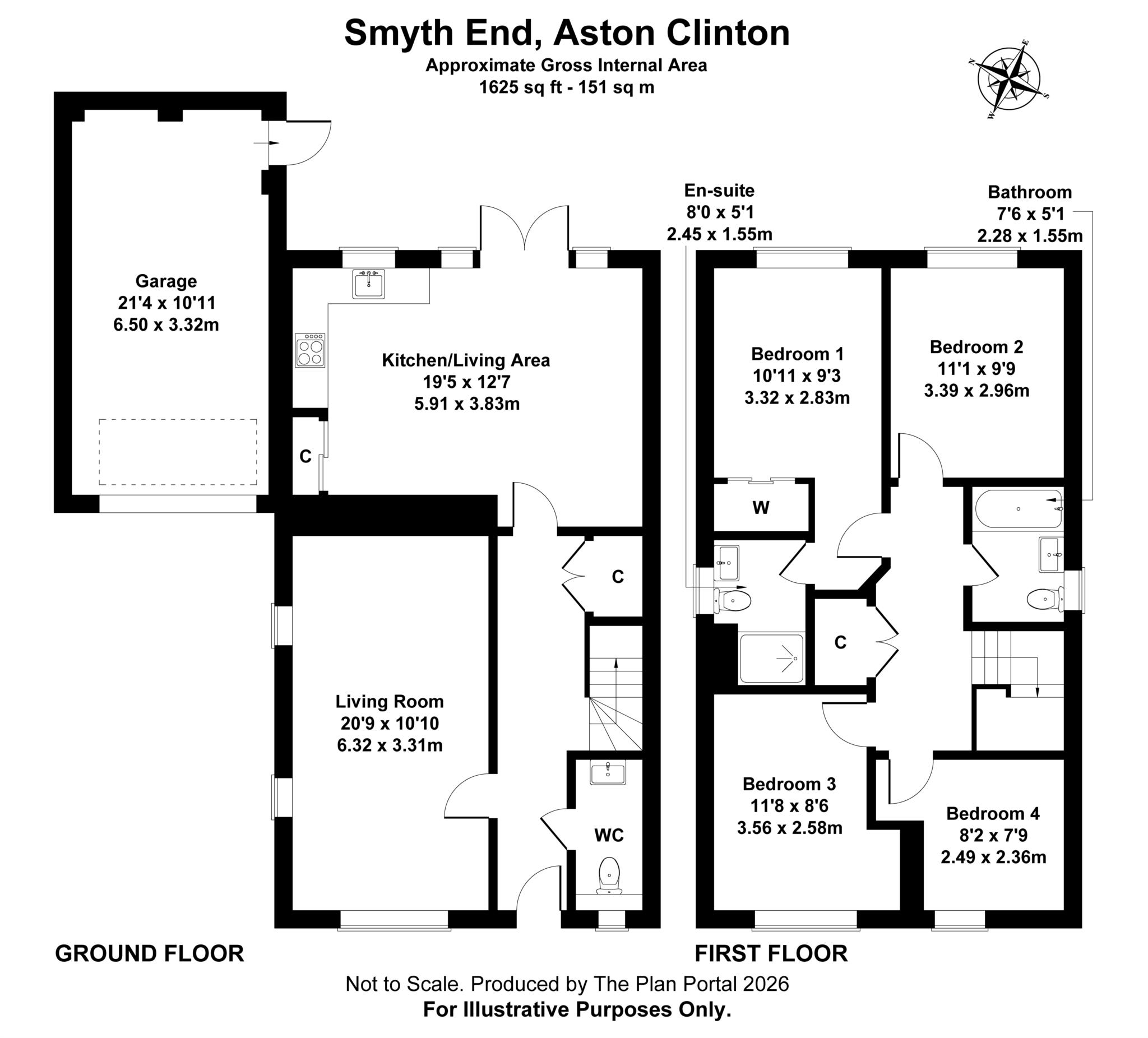 1, Smyth End, Aylesbury floorplan
