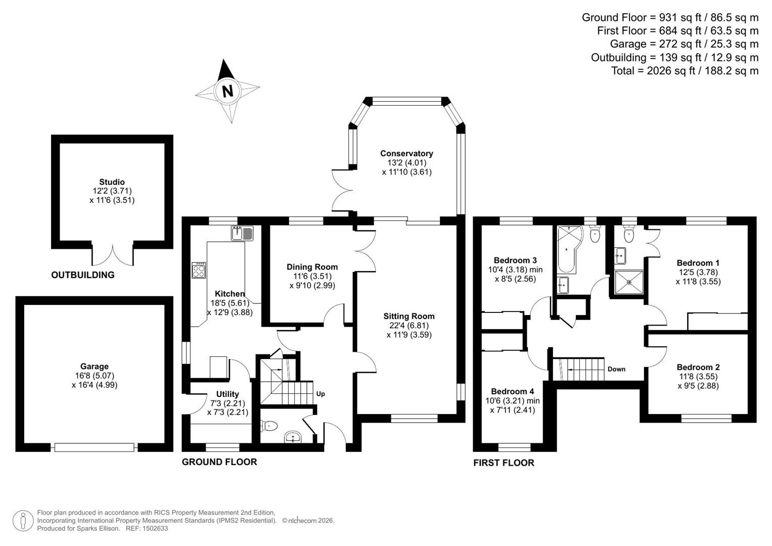 20, Neath Way, Valley Park, Chandler's Ford floorplan