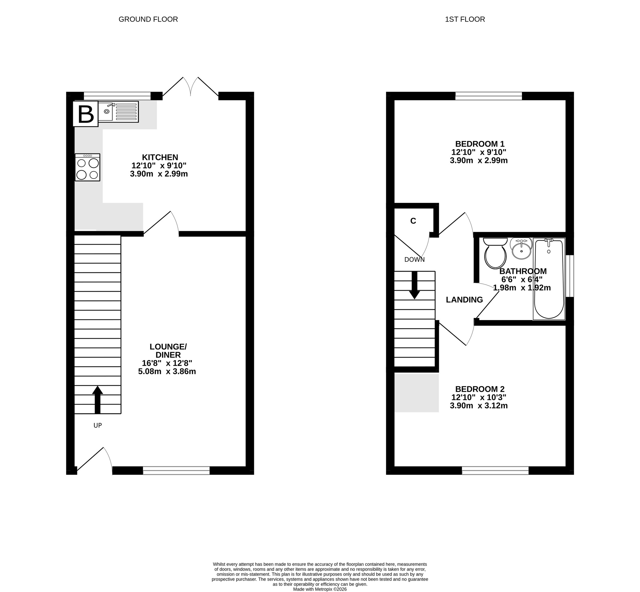 14 Thorne Gardens, Yeovil floorplan