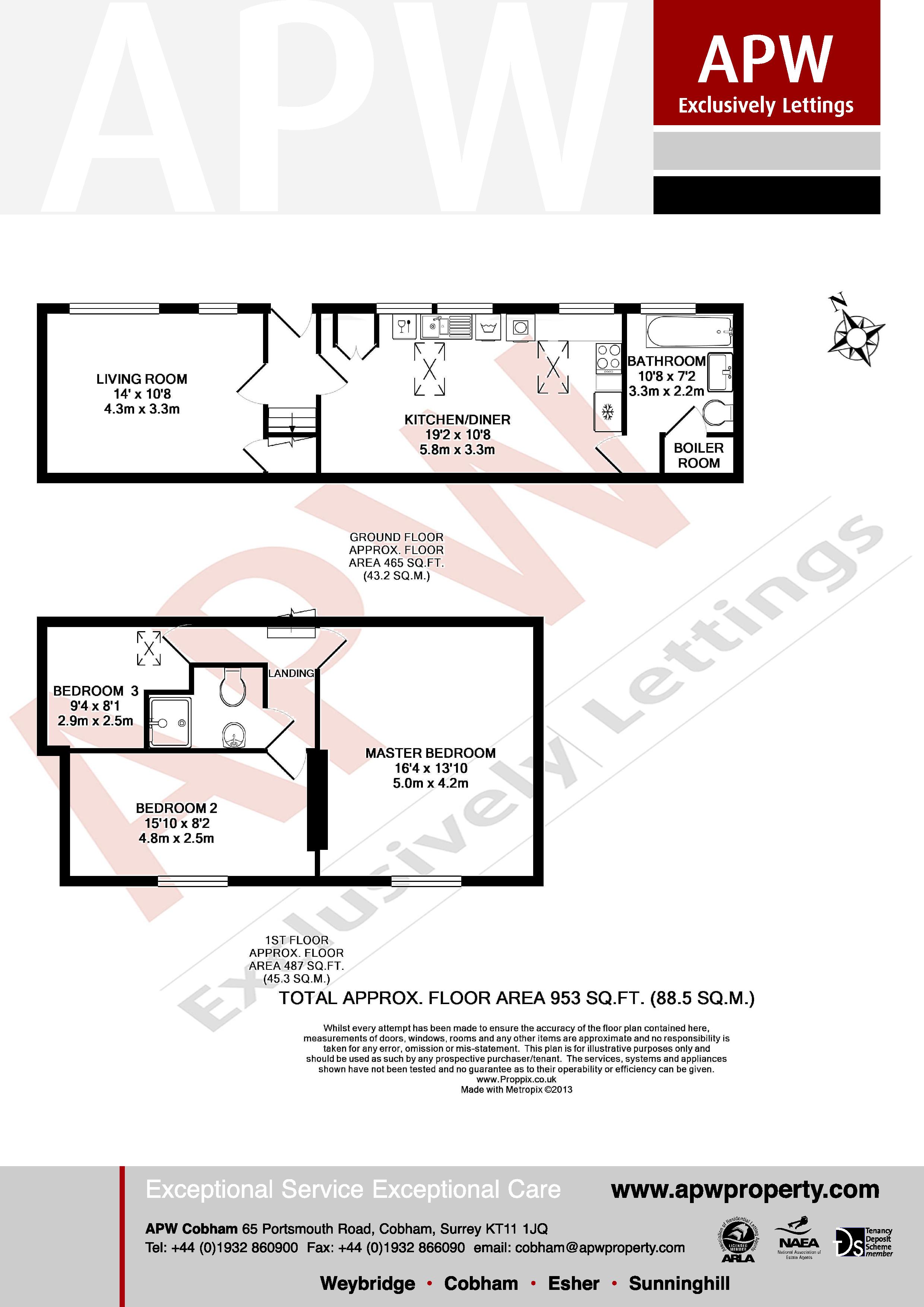 3 Bedrooms Flat to rent in Guileshill Farm, Guileshill Lane GU23