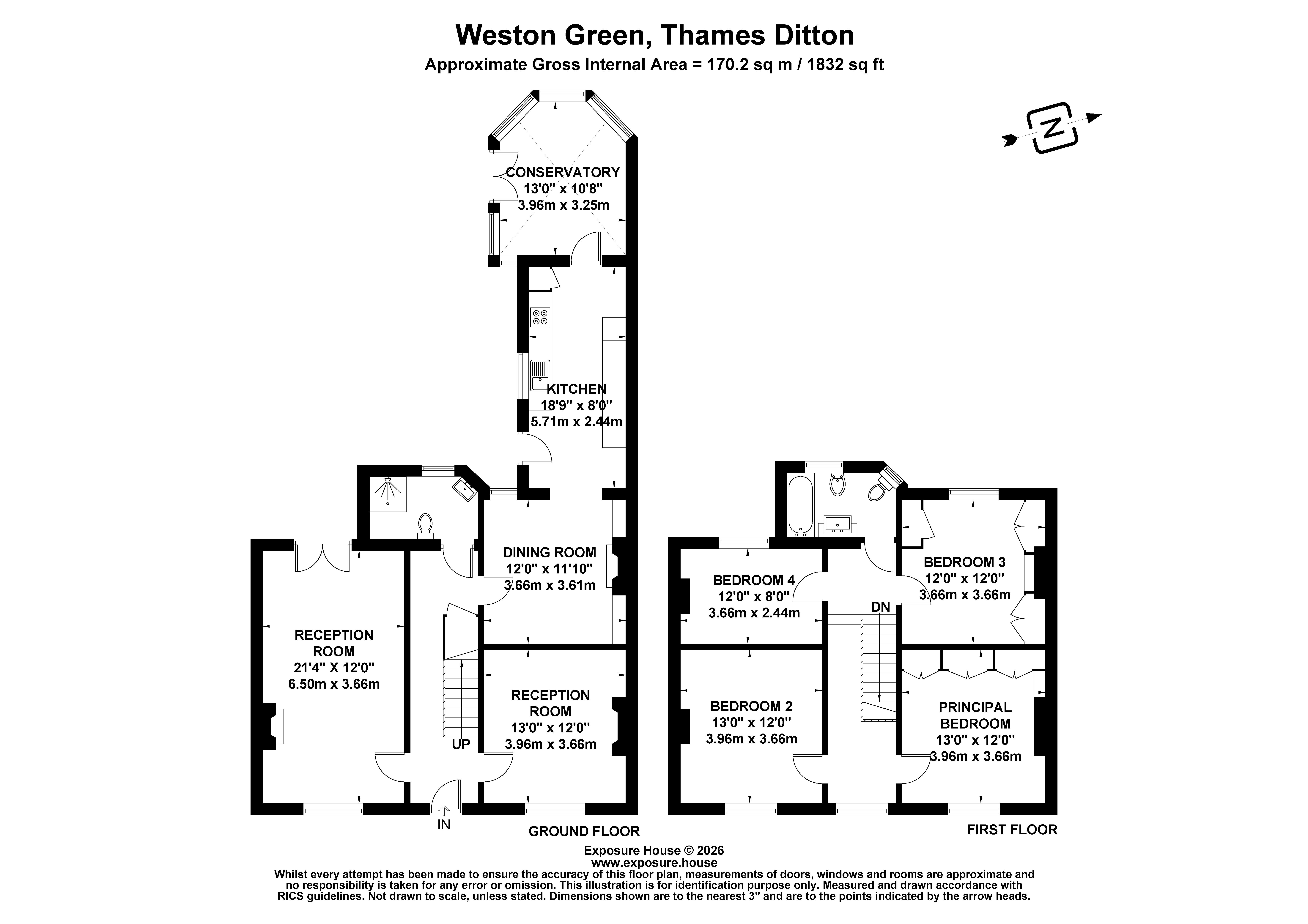 Abingdon Cottage,, Weston Green, Surrey floorplan