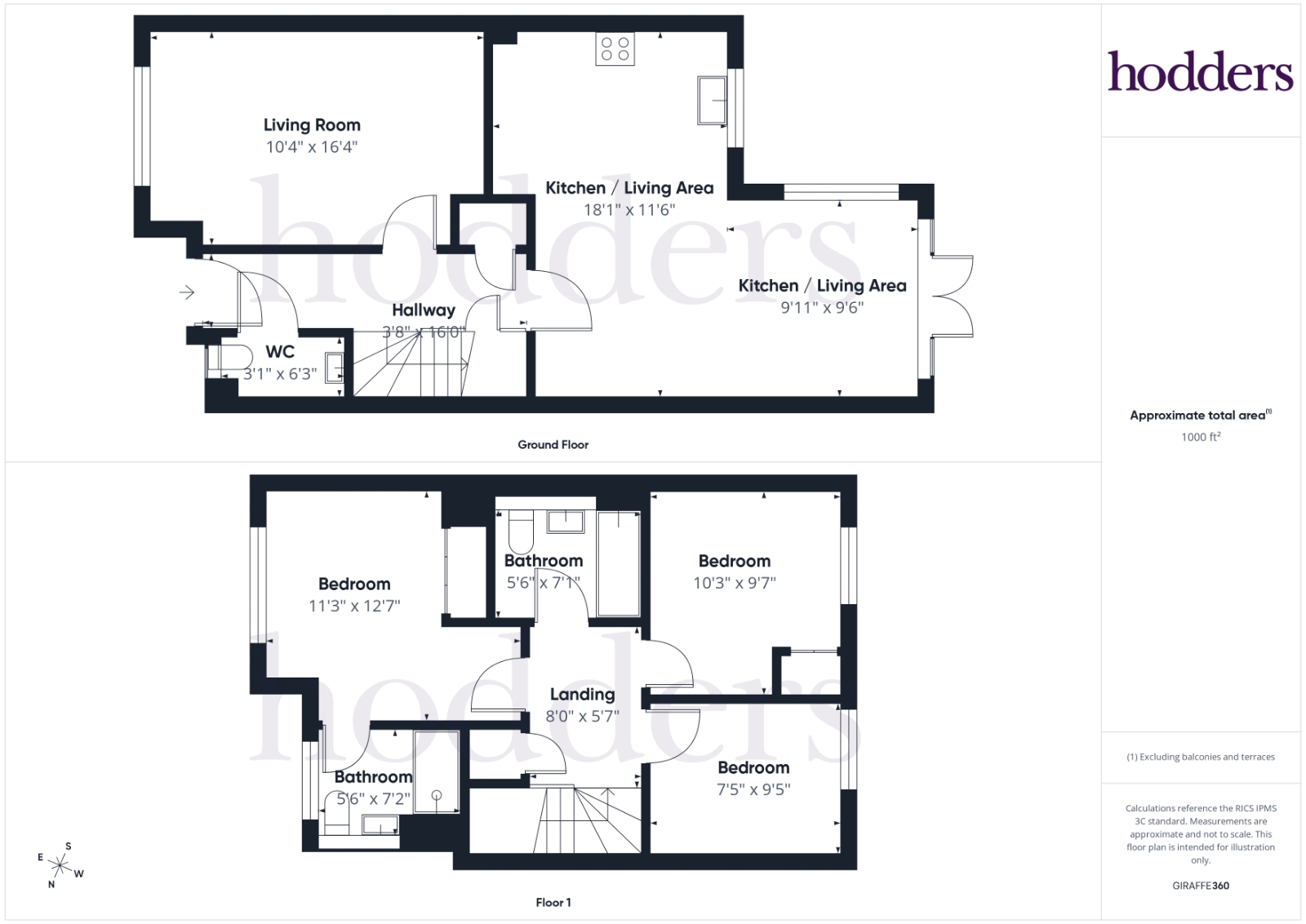 Nightingale Avenue, Chertsey floorplan