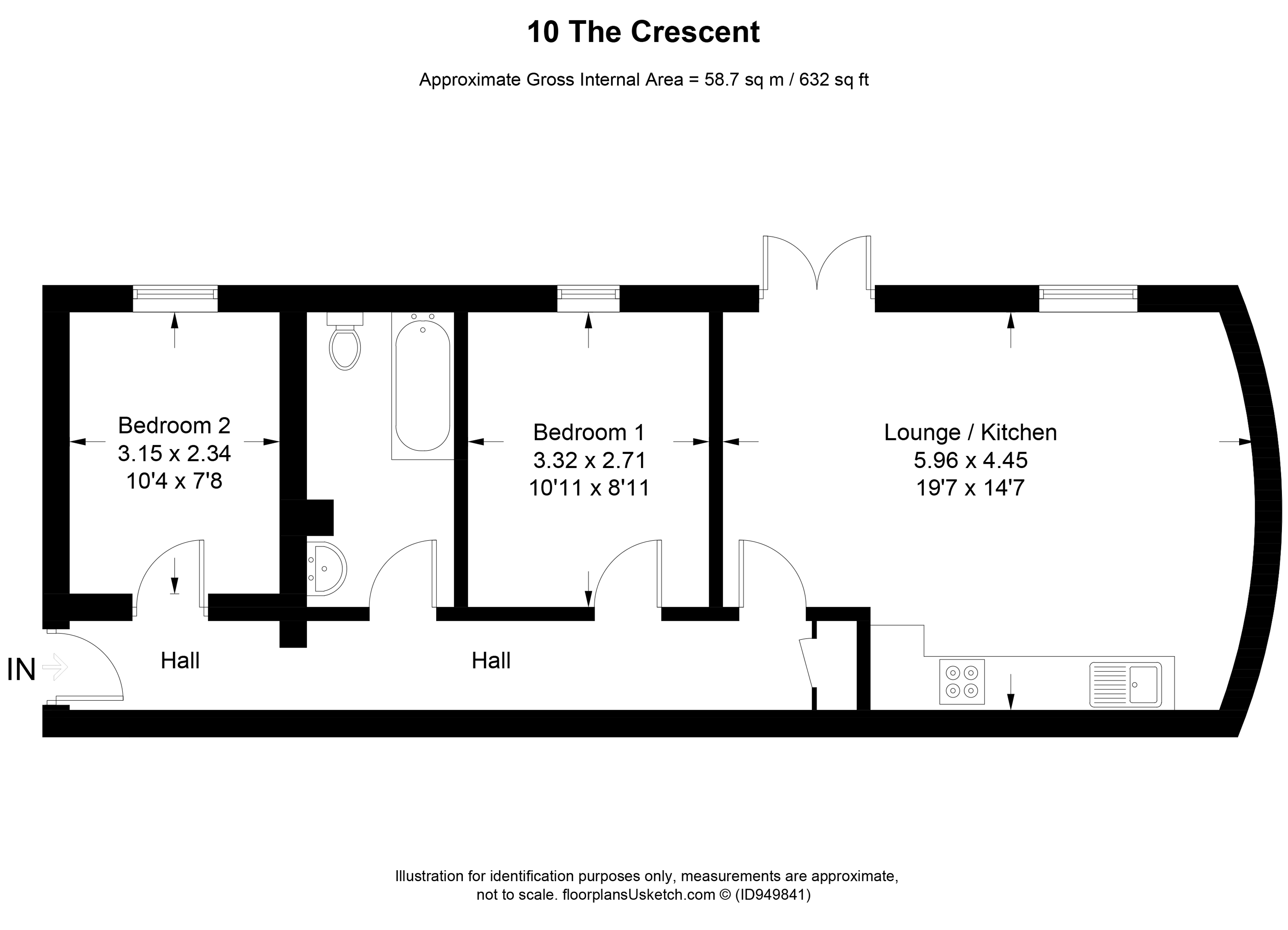 10, The Crescent, Horton Road, Gloucester floorplan