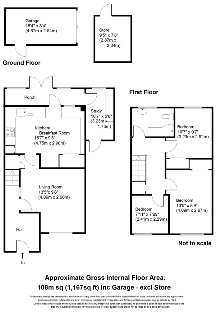 3 Bedrooms End terrace house for sale in Arch Road, Hersham, Surrey KT12
