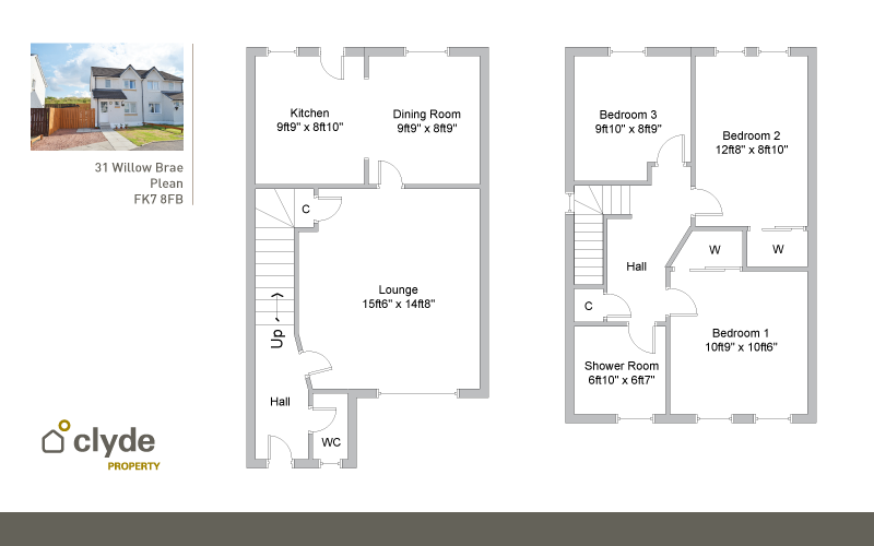 Free property report 31 Willow Brae, Plean, FK7 8FB Chimnie