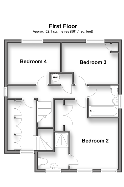 Fay Close, Rochester floorplan