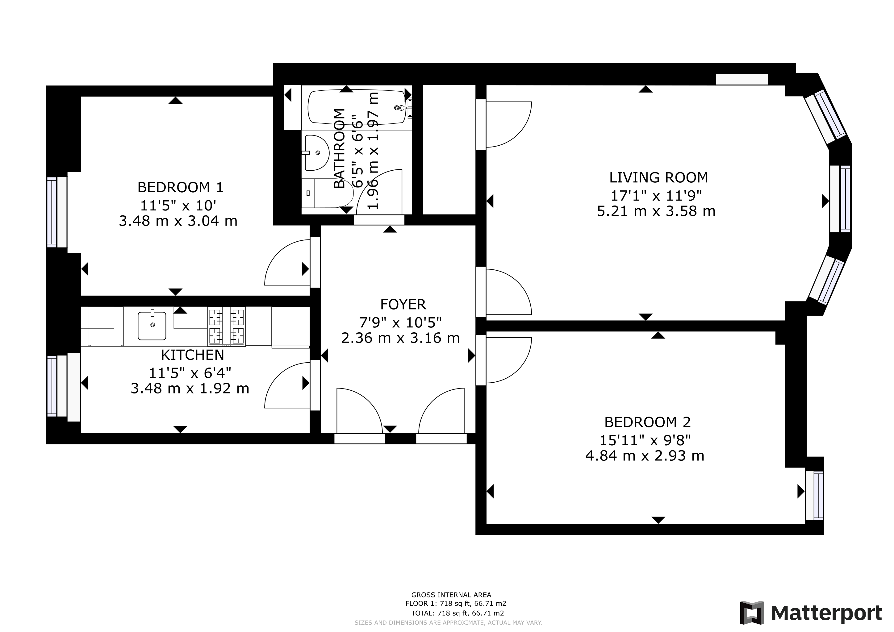 Cathcart Road, Crosshill, Glasgow G42, 2 bedroom flat for sale