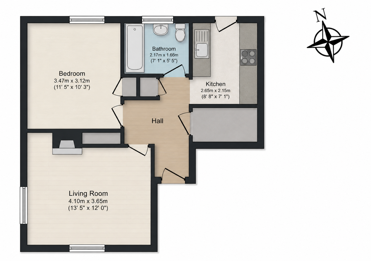 1, Thurlby Close, Woodford Green floorplan
