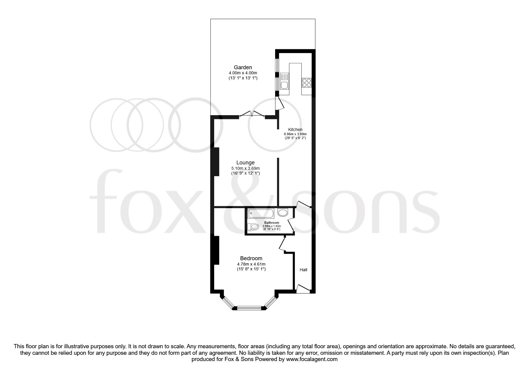 Lower Ground Floor Flat, 11, Cambridge Road, Hove floorplan